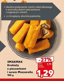Kaufland Krokiety z pieczarkami i serem mozzarella Smakmak oferta
