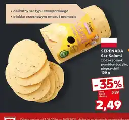 Kaufland Ser salami zioła-czosnek Serenada oferta