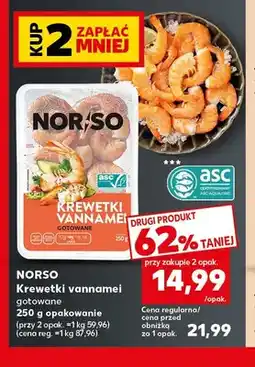 Kaufland Krewetki vannamei gotowane Norso oferta