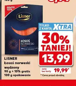 Kaufland Łosoś norweski wędzony Lisner oferta