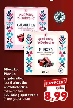 Kaufland Mleczko o smaku czekoladowym w czekoladzie K-Stąd Takie Dobre oferta