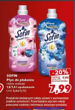 Kaufland Płyn do płukania Sofin oferta