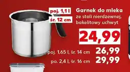 Kaufland Garnek do mleka ze stali nierdzewnej 1,1 l śr. 12 cm oferta
