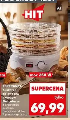 Kaufland Suszarka do owoców i warzyw Delicatesse Esperanza oferta