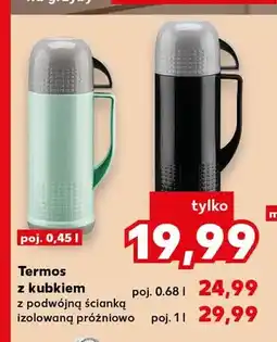 Kaufland Termos z kubkiem z podwójną ścianką izolowaną próżniowo oferta