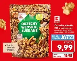 Kaufland Orzechy włoskie łuskane K-Classic oferta