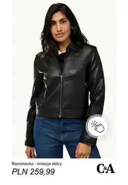 C&A Ramoneska imitacja skóry C & A oferta