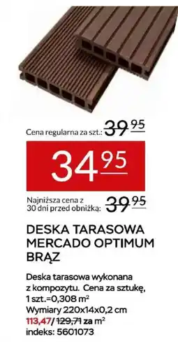 Abra Deska Tarasowa Mercado Optimum Brąz oferta