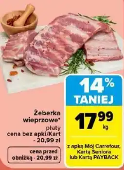 Carrefour Żeberka wieprzowe oferta