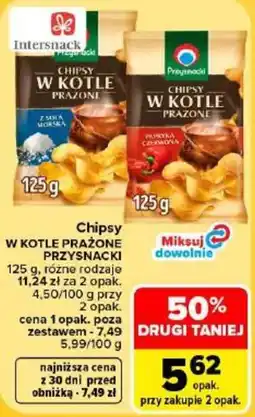 Carrefour Chipsy w kotle prażone Przysnacki oferta