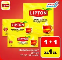 Carrefour Herbata czarna Lipton Yellow Label oferta