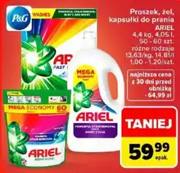 Carrefour Proszek, żel, kapsułki do prania ARIEL oferta