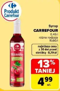 Carrefour Syrop CARREFOUR Wiśniowy oferta