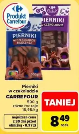 Carrefour Pierniki w czekoladzie CARREFOUR oferta