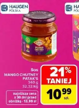 Carrefour Sos MANGO CHUTNEY PATAK'S oferta