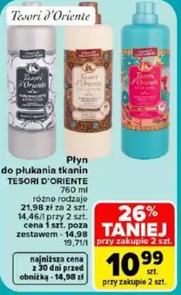 Carrefour Plyn do płukania tkanin TESORI D'ORIENTE oferta