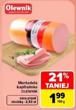 Carrefour Mortadela kapitańska OLEWNIK oferta