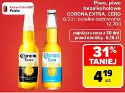 Carrefour Piwo, piwo bezalkoholowe CORONA EXTRA, CERO oferta
