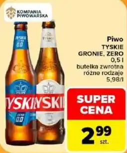Carrefour Piwo TYSKIE GRONIE, ZERO oferta