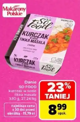 Carrefour Kurczak w sosie tikka masala oferta