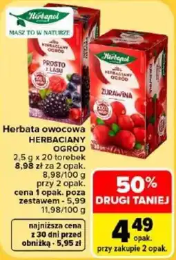 Carrefour Herbata owocowa HERBACIANY OGRÓD oferta