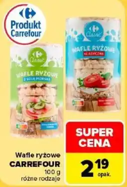 Carrefour Wafle ryżowe CARREFOUR oferta