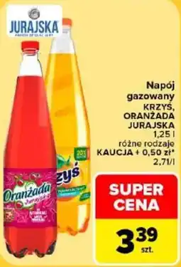 Carrefour Napój gazowany KRZYŚ, ORANŻADA JURAJSKA oferta
