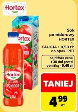 Carrefour Sok pomidorowy Hortex oferta