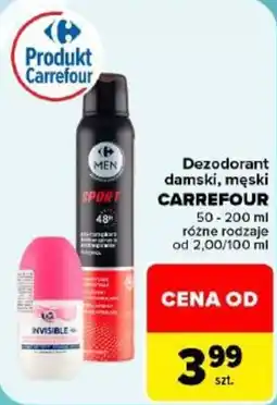 Carrefour Dezodorant damski, męski CARREFOUR oferta