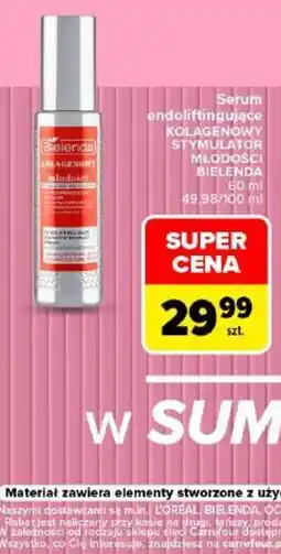 Carrefour Serum endoliftingujące kolagenowy stymulator młodości Bielenda oferta