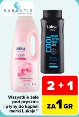 Carrefour Żele pod prysznic i płyny do kąpieli marki Luksja oferta