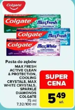 Carrefour Pasta do zębów colgate max fresh active clean & protection oferta
