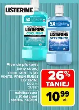 Carrefour Płyn do płukania jamy ustnej LISTERINE oferta