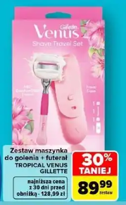 Carrefour Zestaw maszynka do golenia + futerał TROPICAL VENUS GILLETTE oferta