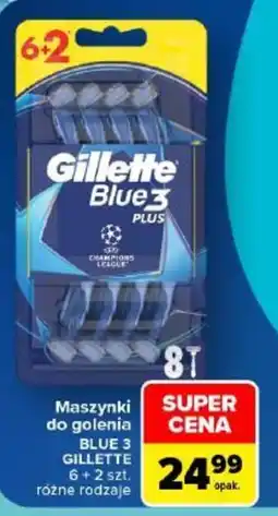 Carrefour Maszynki do golenia BLUE 3 GILLETTE oferta