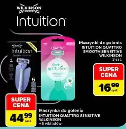 Carrefour Maszynka do golenia Intuition Quattro Sensitive Wilkinson oferta