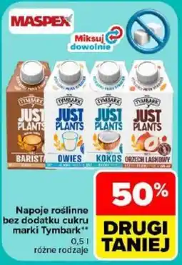 Carrefour Napoje roślinne bez dodatku cukru marki Tymbark oferta