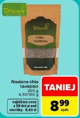 Carrefour Nasiona chia TAHEEBO oferta