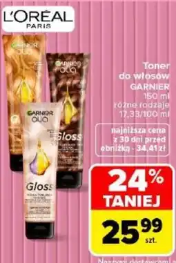 Carrefour Toner do włosów GARNIER oferta