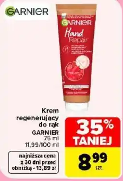 Carrefour Krem regenerujący do rąk GARNIER oferta