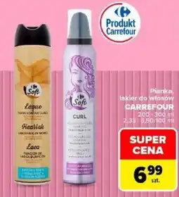 Carrefour Pianka, lakier do włosów CARREFOUR oferta