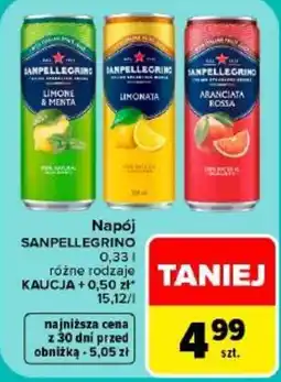 Carrefour Napój SANPELLEGRINO oferta