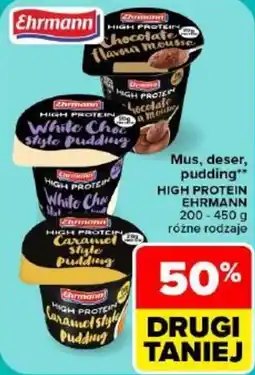 Carrefour Mus, deser, pudding** HIGH PROTEIN EHRMANN oferta