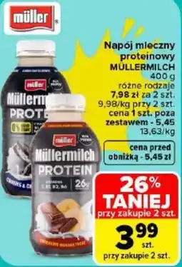 Carrefour Napój mleczny proteiny MÜLLERMILCH oferta