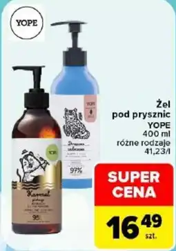 Carrefour Żel pod prysznic YOPE oferta