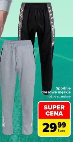 Carrefour Spodnie dresowe męskie oferta