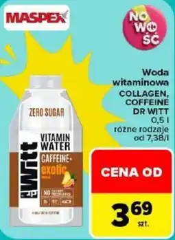 Carrefour Woda witaminowa Collagen, Caffeine Dr Witt oferta