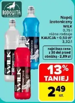 Carrefour Napój izotoniczny WILK oferta