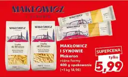 Kaufland MAKŁOWICZ I SYNOWIE Makaron oferta
