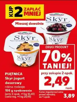 Kaufland PIĄTNICA Skyr jogurt deserowy oferta